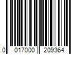 Barcode Image for UPC code 0017000209364