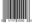 Barcode Image for UPC code 001707000928