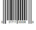 Barcode Image for UPC code 001711000068