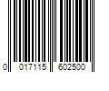 Barcode Image for UPC code 0017115602500