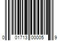 Barcode Image for UPC code 001713000059