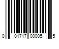 Barcode Image for UPC code 001717000055