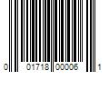 Barcode Image for UPC code 001718000061