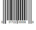 Barcode Image for UPC code 001722000088