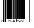 Barcode Image for UPC code 001726000077