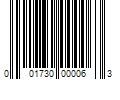 Barcode Image for UPC code 001730000063