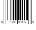 Barcode Image for UPC code 001733000053