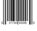 Barcode Image for UPC code 001734000069