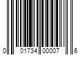 Barcode Image for UPC code 001734000076