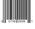 Barcode Image for UPC code 001740000091