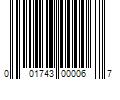 Barcode Image for UPC code 001743000067