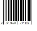 Barcode Image for UPC code 0017600044419