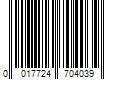 Barcode Image for UPC code 0017724704039