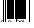 Barcode Image for UPC code 001774000067