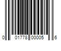 Barcode Image for UPC code 001778000056