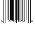 Barcode Image for UPC code 001779205986