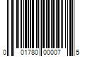 Barcode Image for UPC code 001780000075