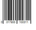 Barcode Image for UPC code 0017800100311