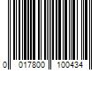 Barcode Image for UPC code 0017800100434