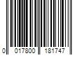 Barcode Image for UPC code 0017800181747