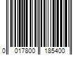 Barcode Image for UPC code 0017800185400