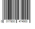 Barcode Image for UPC code 0017800474900