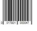 Barcode Image for UPC code 0017801000047