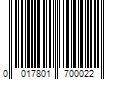 Barcode Image for UPC code 0017801700022