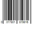 Barcode Image for UPC code 0017801819816