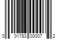 Barcode Image for UPC code 001783000072