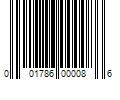 Barcode Image for UPC code 001786000086