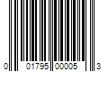 Barcode Image for UPC code 001795000053