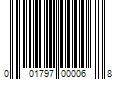 Barcode Image for UPC code 001797000068