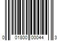 Barcode Image for UPC code 001800000443