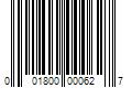 Barcode Image for UPC code 001800000627