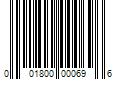 Barcode Image for UPC code 001800000696