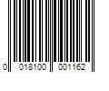 Barcode Image for UPC code 0018100001162