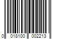 Barcode Image for UPC code 0018100002213