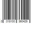 Barcode Image for UPC code 0018100360429