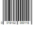 Barcode Image for UPC code 0018102000118