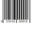 Barcode Image for UPC code 00181030000137