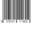 Barcode Image for UPC code 0018121111802