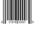 Barcode Image for UPC code 001816000079