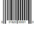 Barcode Image for UPC code 001820000010