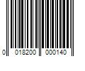 Barcode Image for UPC code 0018200000140