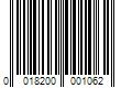 Barcode Image for UPC code 0018200001062