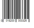 Barcode Image for UPC code 0018200003325