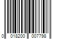 Barcode Image for UPC code 0018200007798