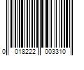 Barcode Image for UPC code 0018222003310