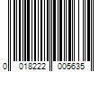 Barcode Image for UPC code 0018222005635